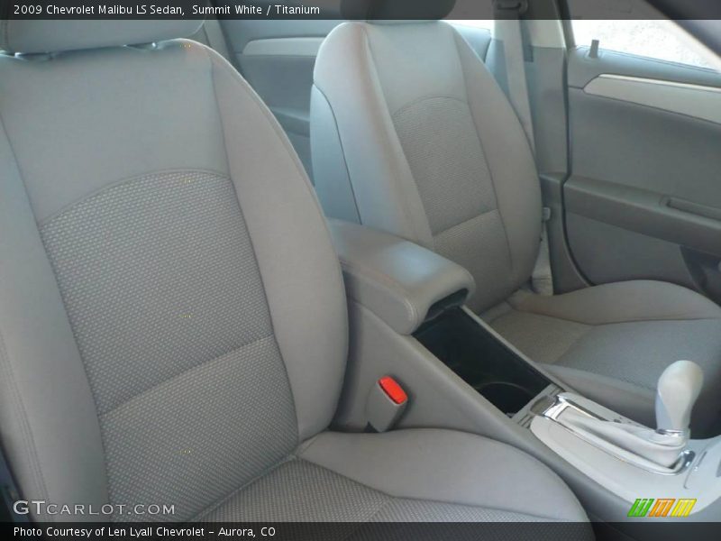 Summit White / Titanium 2009 Chevrolet Malibu LS Sedan