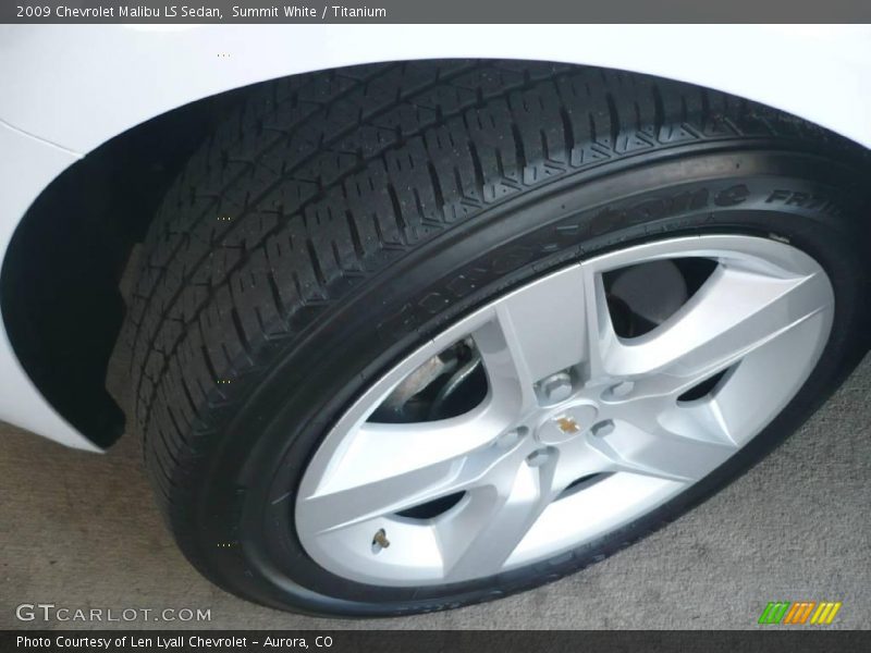Summit White / Titanium 2009 Chevrolet Malibu LS Sedan