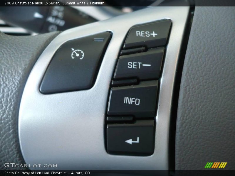 Summit White / Titanium 2009 Chevrolet Malibu LS Sedan
