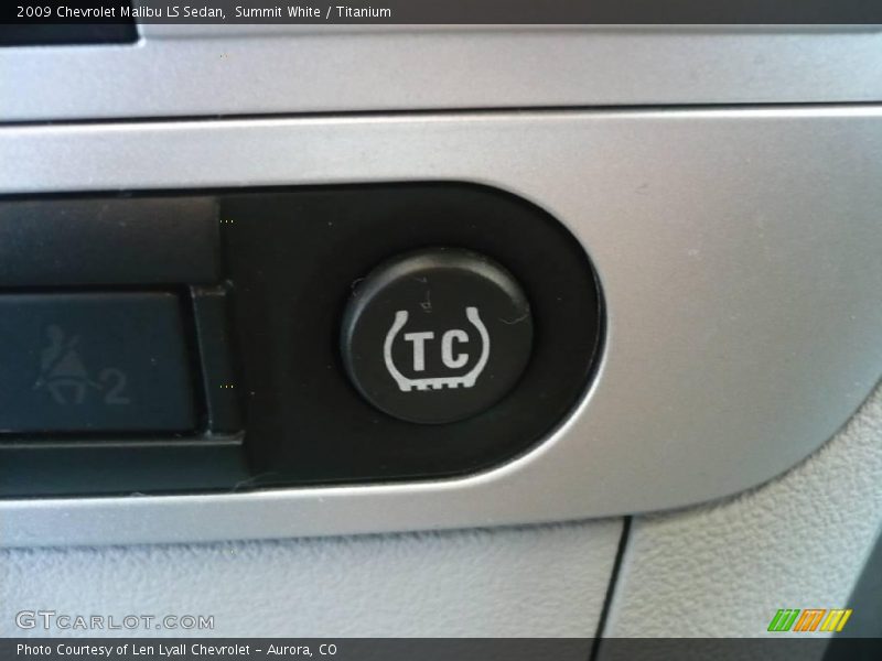Summit White / Titanium 2009 Chevrolet Malibu LS Sedan