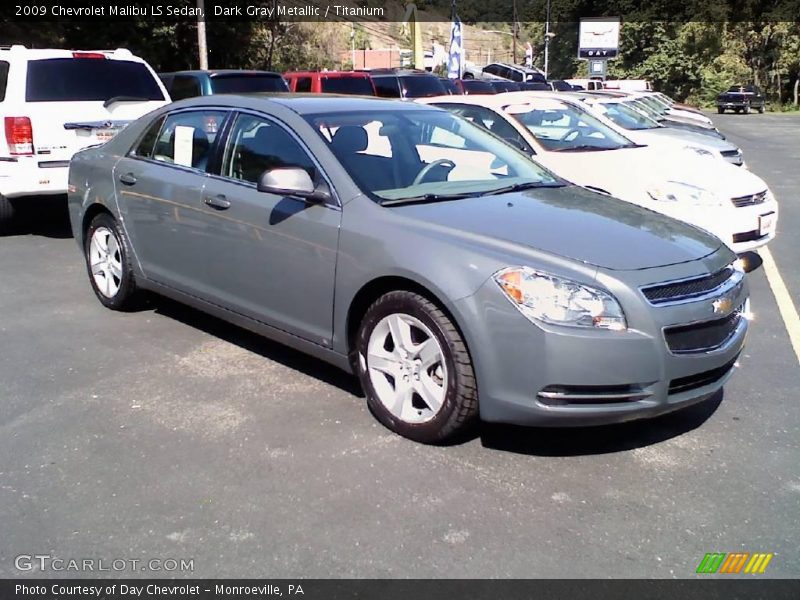 Dark Gray Metallic / Titanium 2009 Chevrolet Malibu LS Sedan