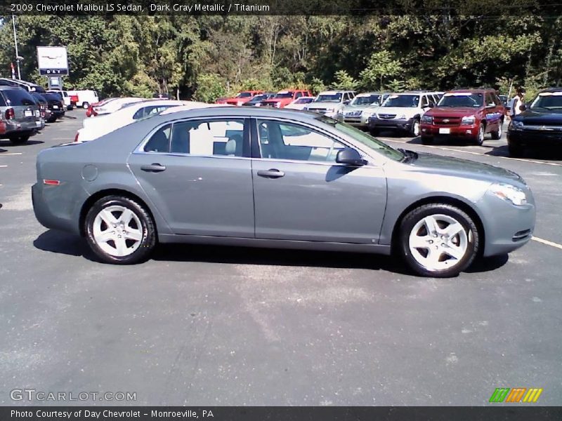 Dark Gray Metallic / Titanium 2009 Chevrolet Malibu LS Sedan