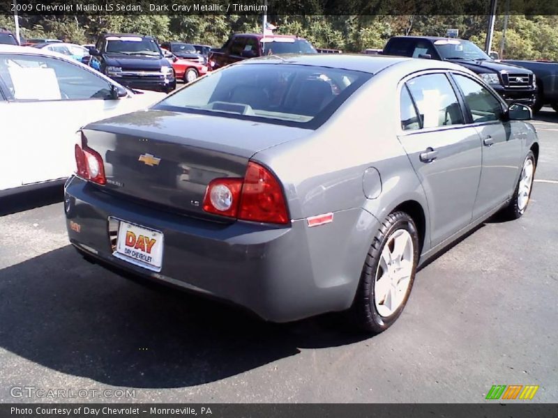 Dark Gray Metallic / Titanium 2009 Chevrolet Malibu LS Sedan