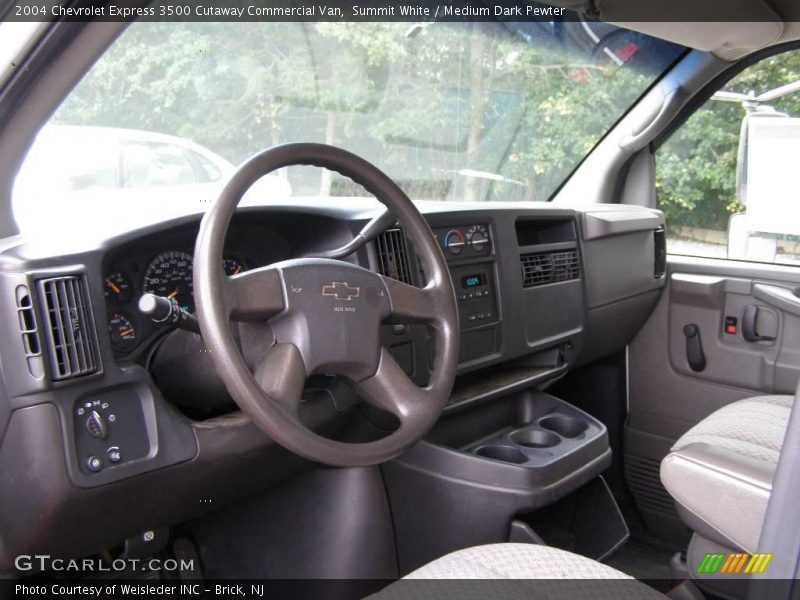 Summit White / Medium Dark Pewter 2004 Chevrolet Express 3500 Cutaway Commercial Van