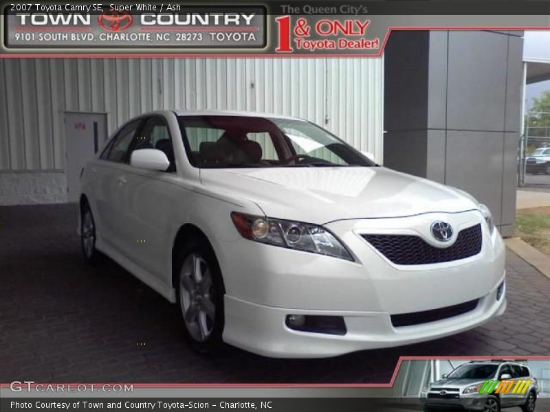 Super White / Ash 2007 Toyota Camry SE