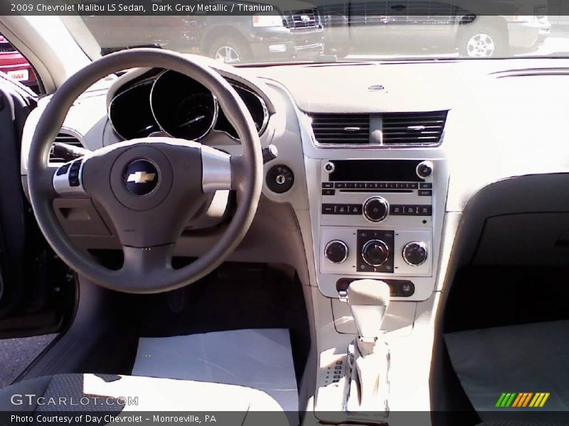 Dark Gray Metallic / Titanium 2009 Chevrolet Malibu LS Sedan