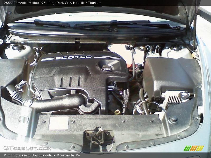 Dark Gray Metallic / Titanium 2009 Chevrolet Malibu LS Sedan