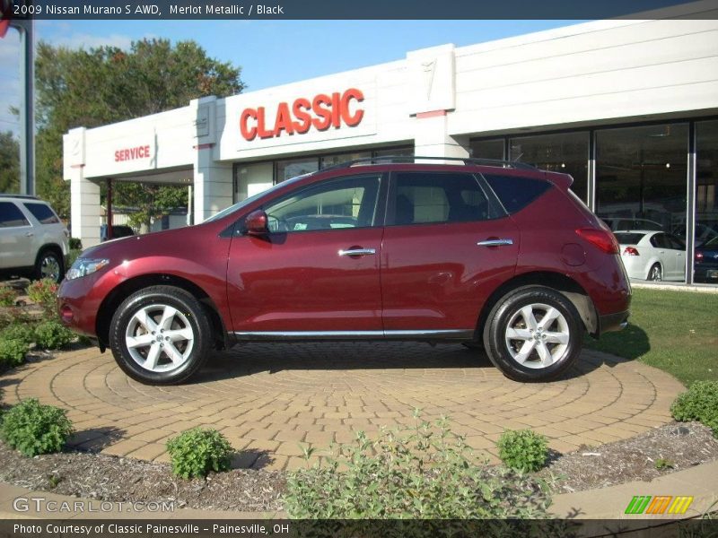 Merlot Metallic / Black 2009 Nissan Murano S AWD