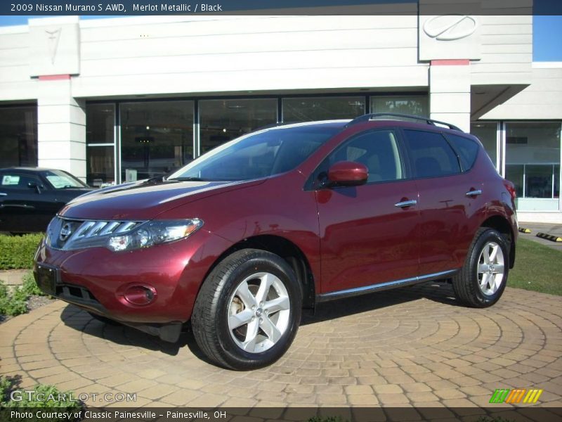 Merlot Metallic / Black 2009 Nissan Murano S AWD