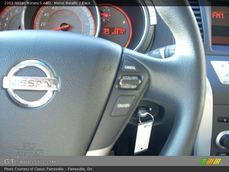 Merlot Metallic / Black 2009 Nissan Murano S AWD