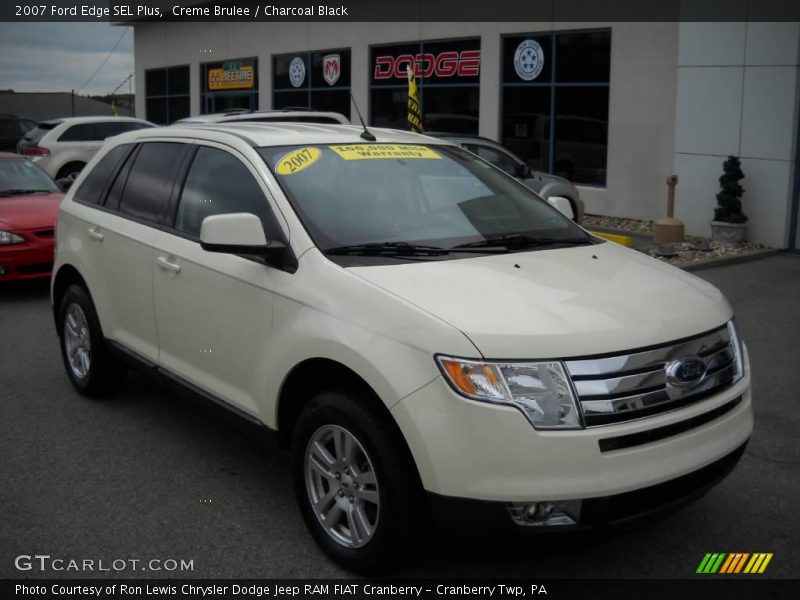 Creme Brulee / Charcoal Black 2007 Ford Edge SEL Plus