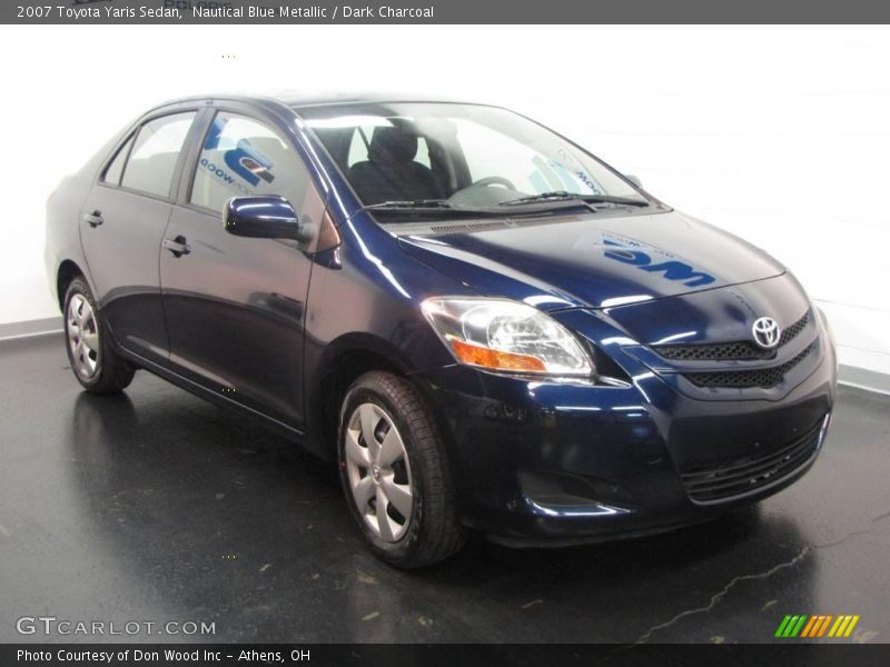 Nautical Blue Metallic / Dark Charcoal 2007 Toyota Yaris Sedan