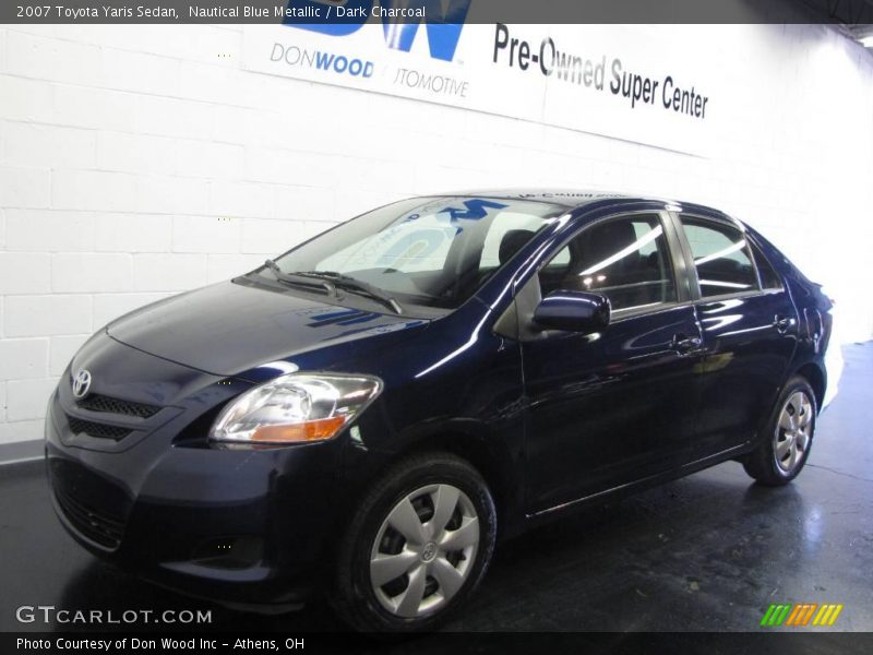 Nautical Blue Metallic / Dark Charcoal 2007 Toyota Yaris Sedan