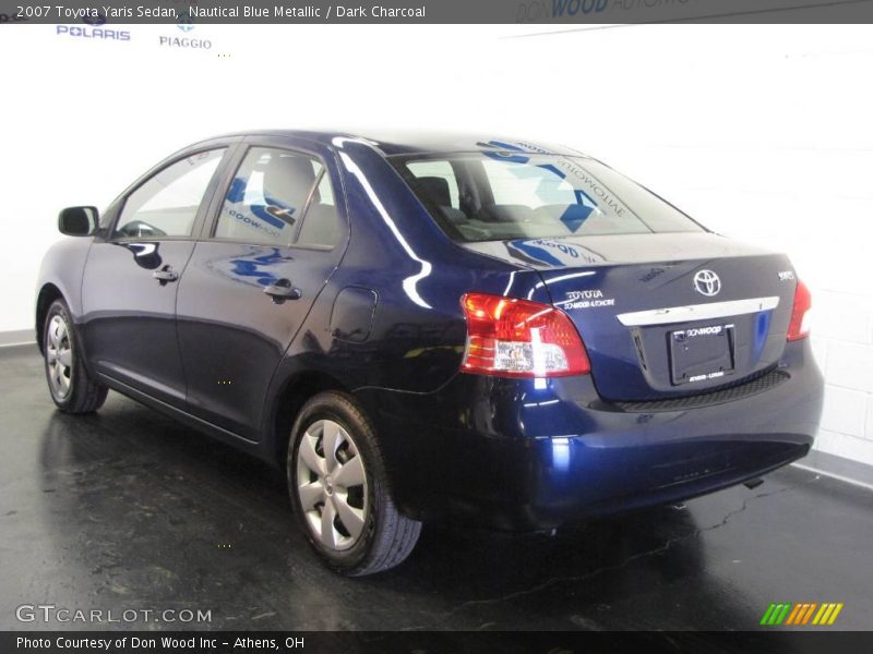 Nautical Blue Metallic / Dark Charcoal 2007 Toyota Yaris Sedan