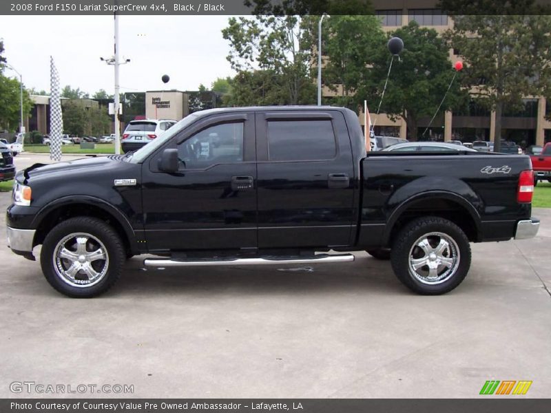 Black / Black 2008 Ford F150 Lariat SuperCrew 4x4