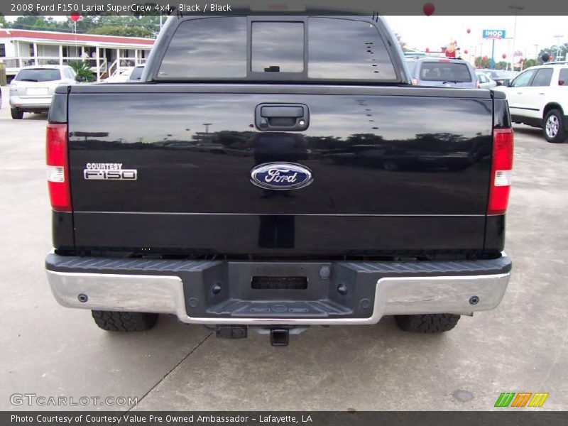 Black / Black 2008 Ford F150 Lariat SuperCrew 4x4