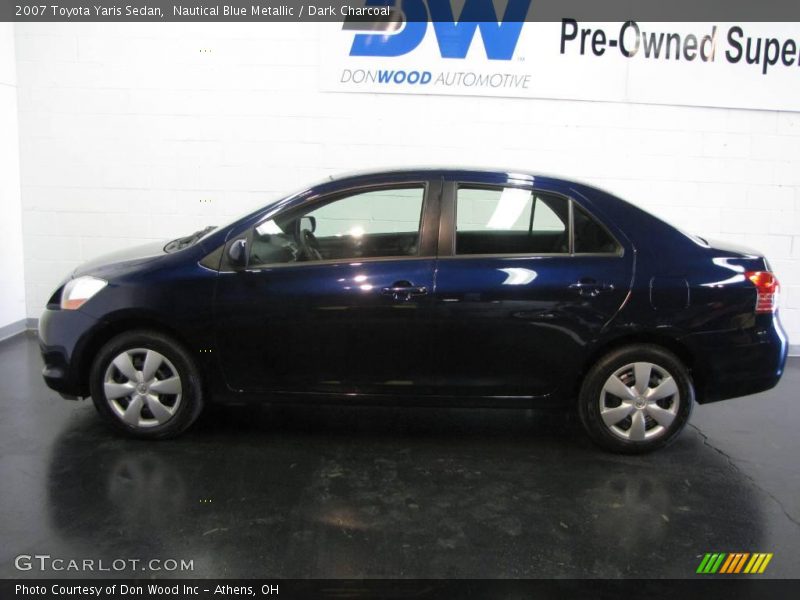 Nautical Blue Metallic / Dark Charcoal 2007 Toyota Yaris Sedan