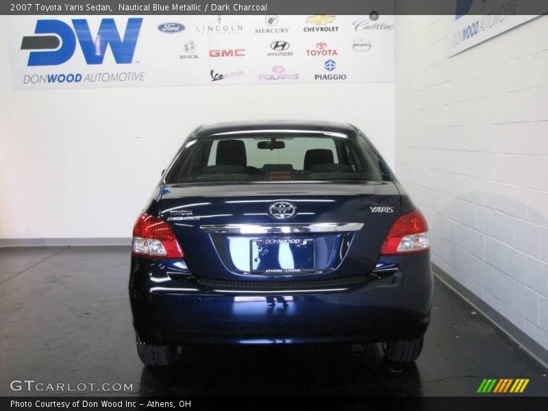 Nautical Blue Metallic / Dark Charcoal 2007 Toyota Yaris Sedan