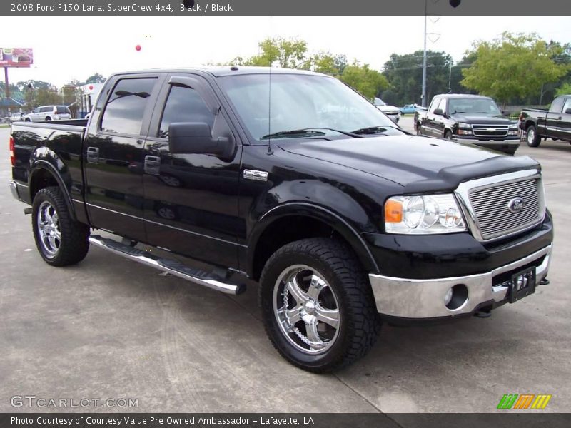 Black / Black 2008 Ford F150 Lariat SuperCrew 4x4