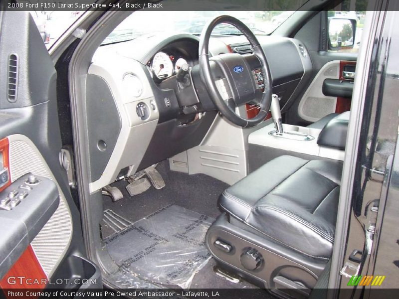 Black / Black 2008 Ford F150 Lariat SuperCrew 4x4