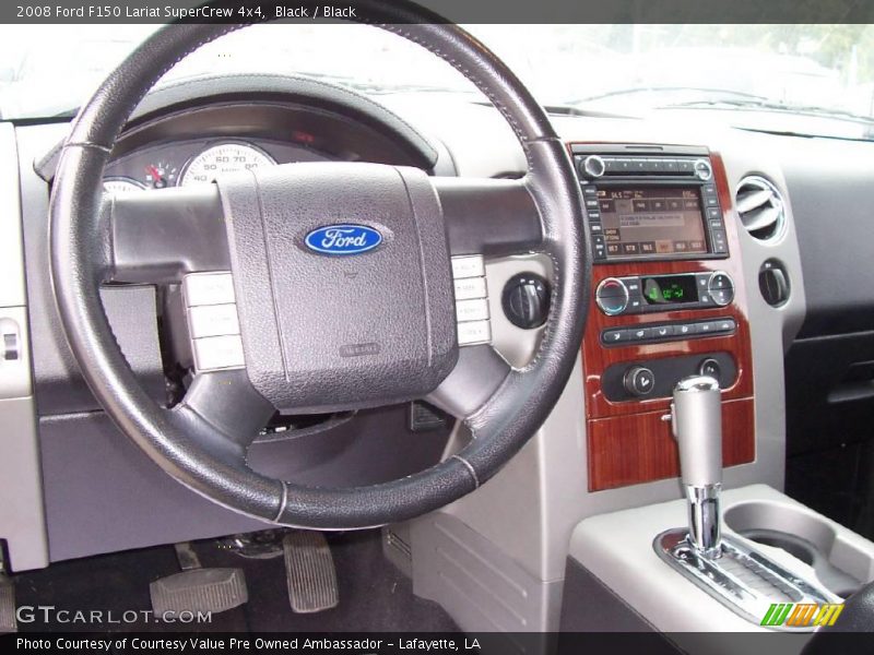 Black / Black 2008 Ford F150 Lariat SuperCrew 4x4