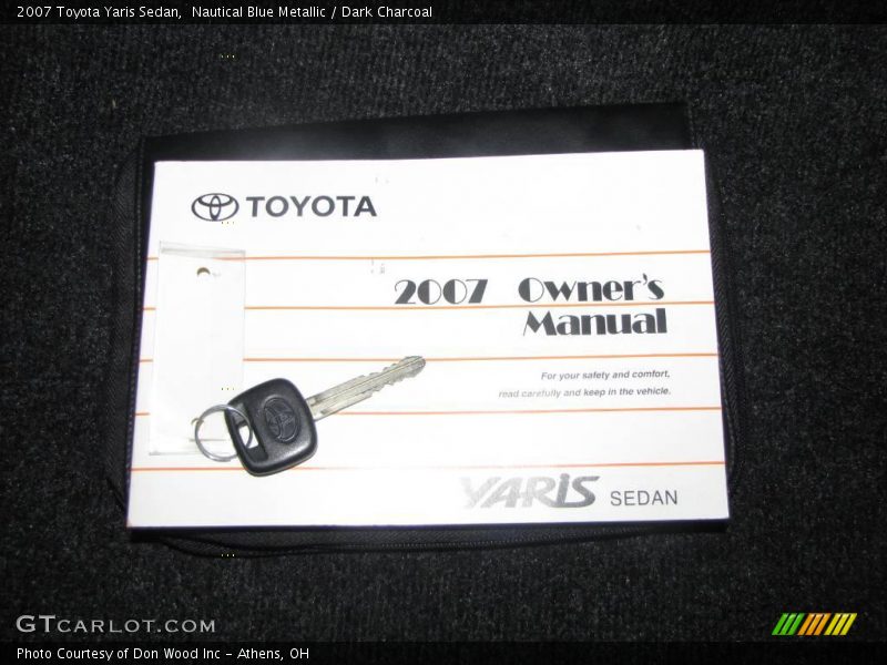 Nautical Blue Metallic / Dark Charcoal 2007 Toyota Yaris Sedan