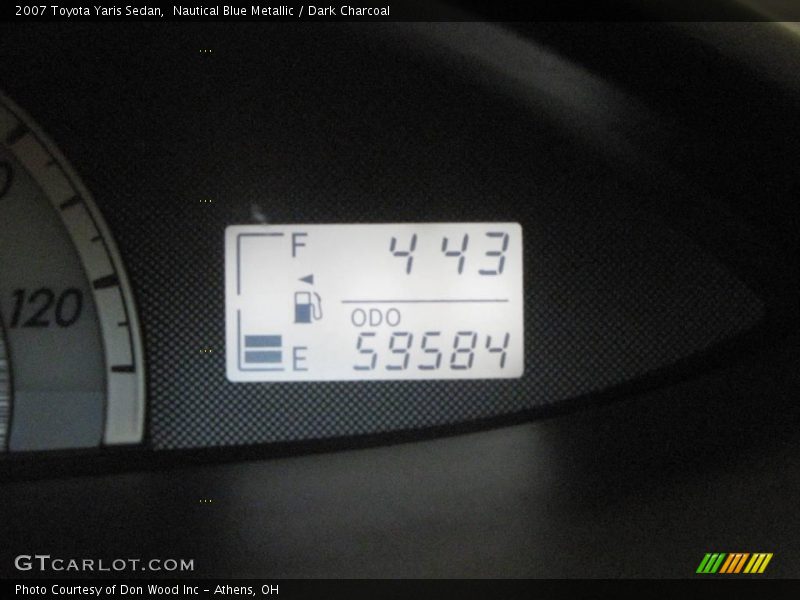 Nautical Blue Metallic / Dark Charcoal 2007 Toyota Yaris Sedan