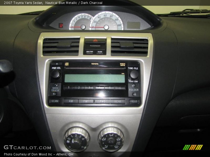 Nautical Blue Metallic / Dark Charcoal 2007 Toyota Yaris Sedan
