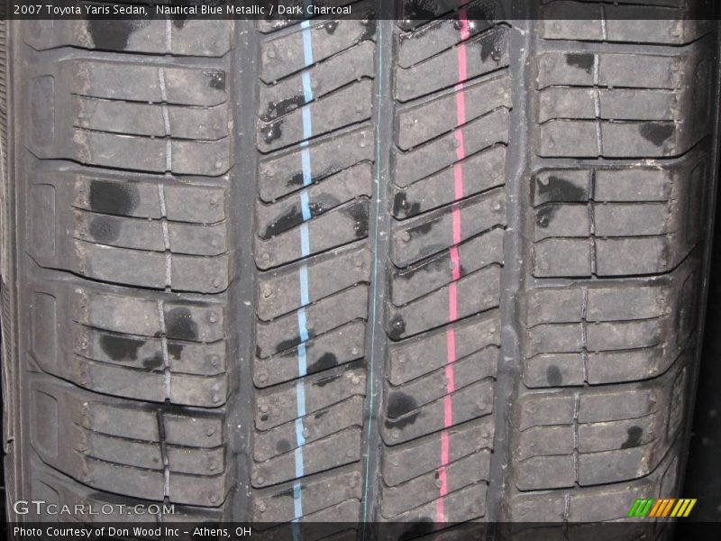 Nautical Blue Metallic / Dark Charcoal 2007 Toyota Yaris Sedan