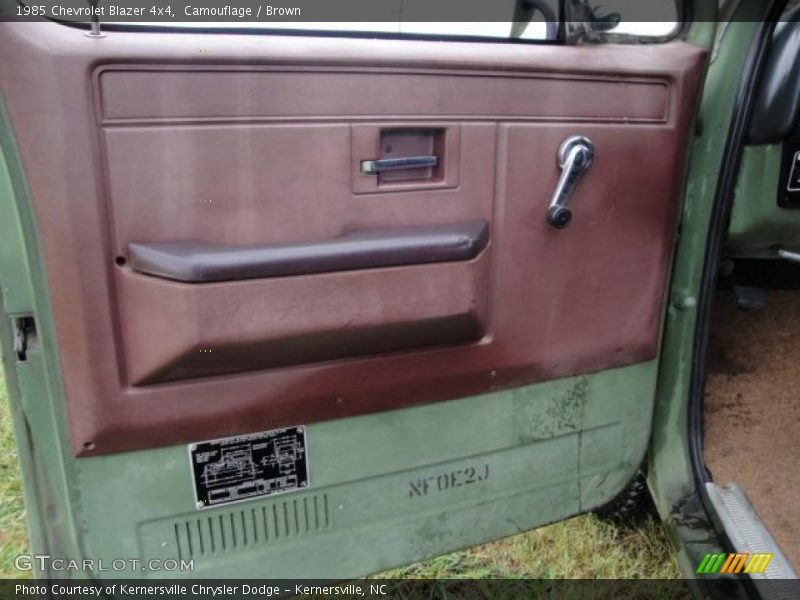 Camouflage / Brown 1985 Chevrolet Blazer 4x4