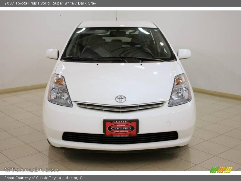 Super White / Dark Gray 2007 Toyota Prius Hybrid