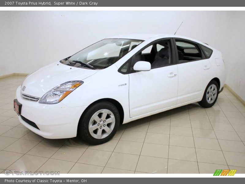 Super White / Dark Gray 2007 Toyota Prius Hybrid