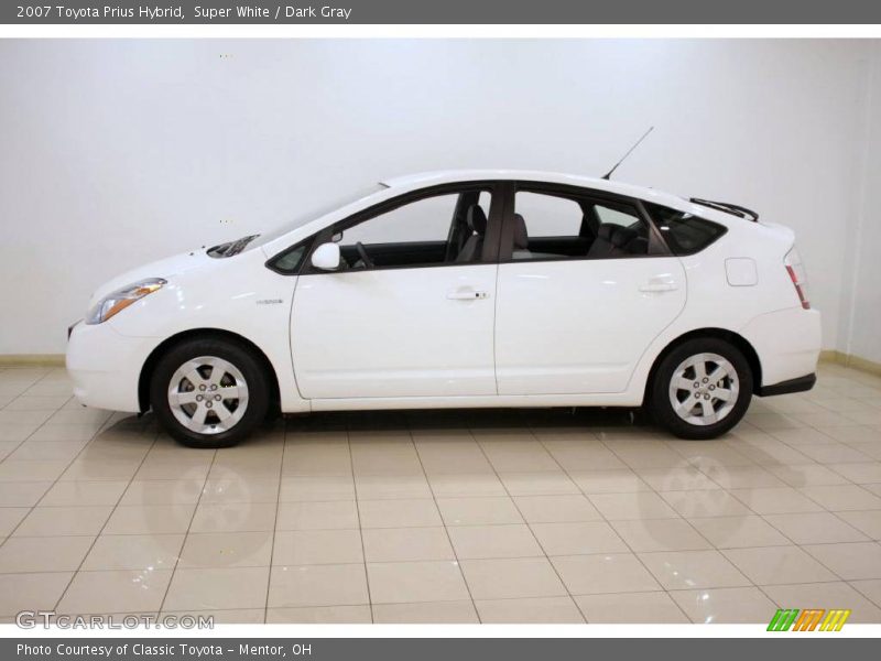 Super White / Dark Gray 2007 Toyota Prius Hybrid