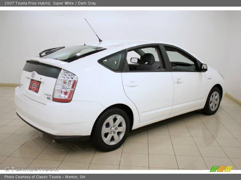 Super White / Dark Gray 2007 Toyota Prius Hybrid
