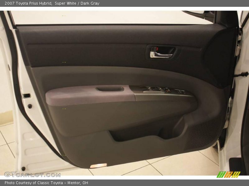 Super White / Dark Gray 2007 Toyota Prius Hybrid