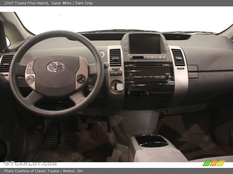 Super White / Dark Gray 2007 Toyota Prius Hybrid