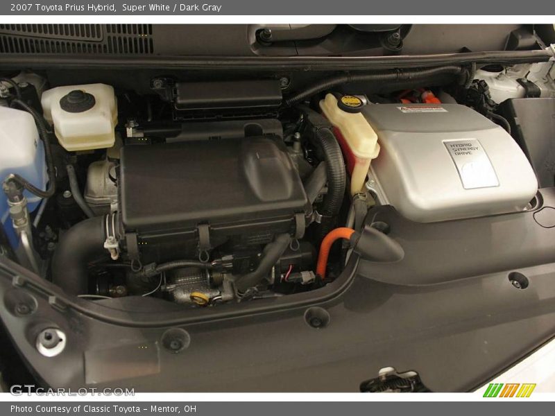 Super White / Dark Gray 2007 Toyota Prius Hybrid