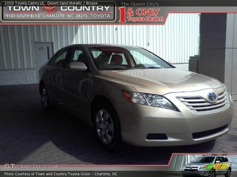 Desert Sand Metallic / Bisque 2009 Toyota Camry LE