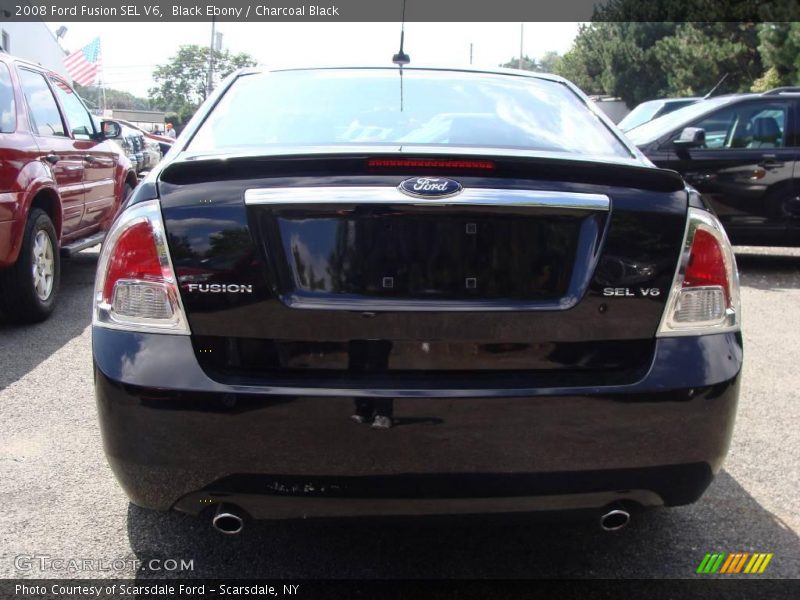 Black Ebony / Charcoal Black 2008 Ford Fusion SEL V6