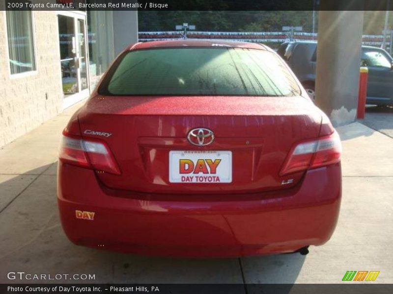 Barcelona Red Metallic / Bisque 2009 Toyota Camry LE