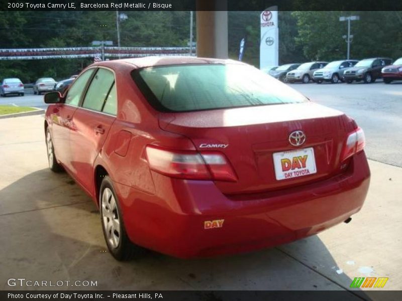 Barcelona Red Metallic / Bisque 2009 Toyota Camry LE
