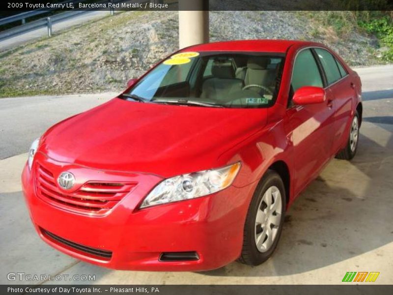 Barcelona Red Metallic / Bisque 2009 Toyota Camry LE