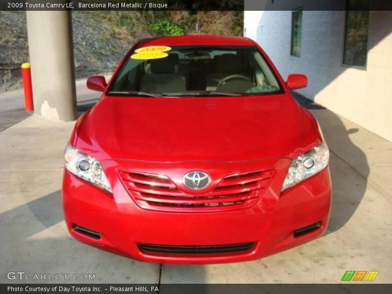 Barcelona Red Metallic / Bisque 2009 Toyota Camry LE