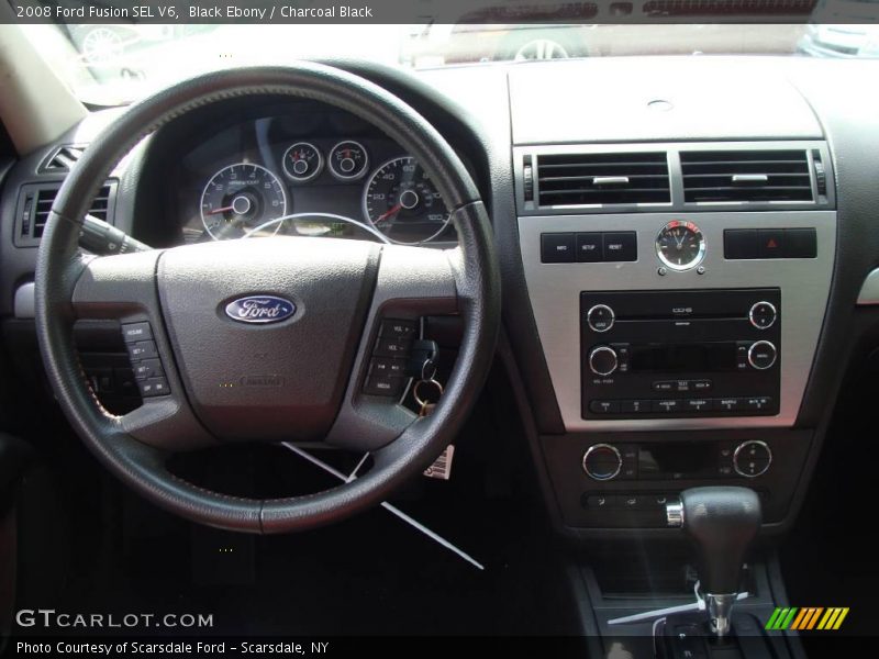 Black Ebony / Charcoal Black 2008 Ford Fusion SEL V6