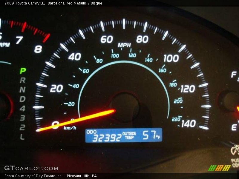 Barcelona Red Metallic / Bisque 2009 Toyota Camry LE