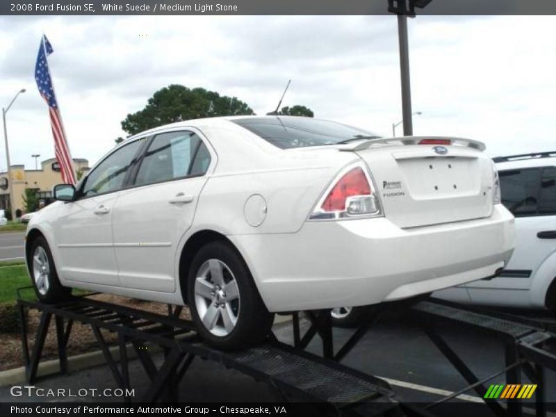 White Suede / Medium Light Stone 2008 Ford Fusion SE