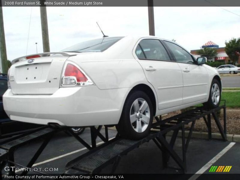 White Suede / Medium Light Stone 2008 Ford Fusion SE