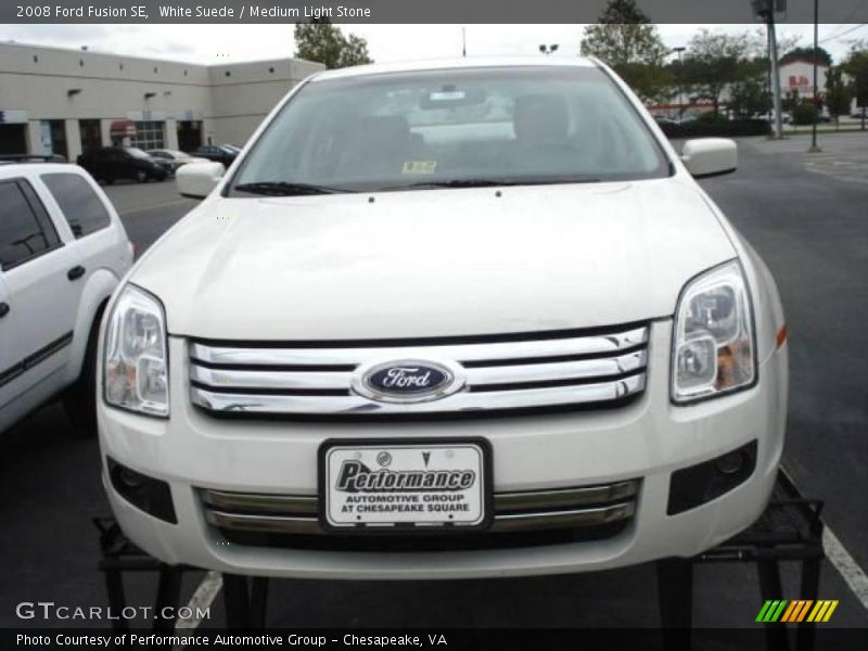 White Suede / Medium Light Stone 2008 Ford Fusion SE