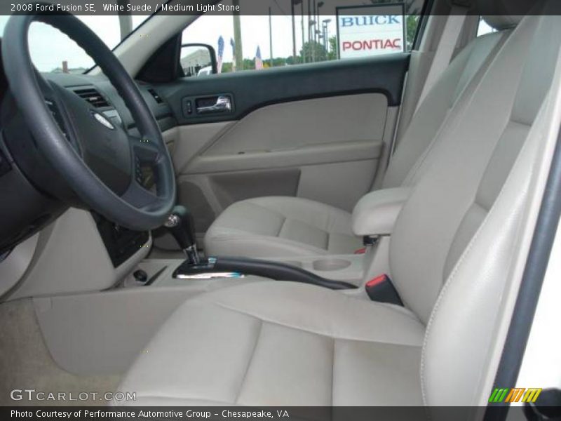 White Suede / Medium Light Stone 2008 Ford Fusion SE
