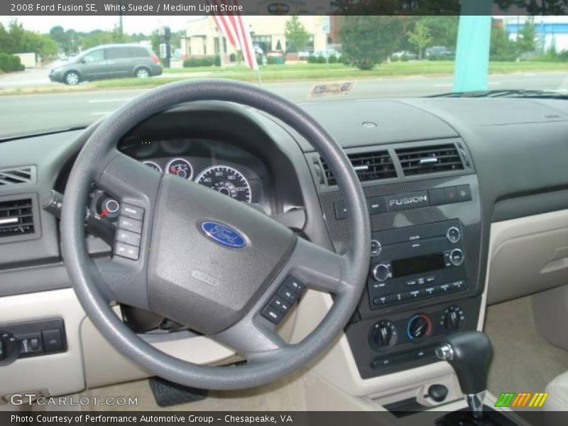 White Suede / Medium Light Stone 2008 Ford Fusion SE